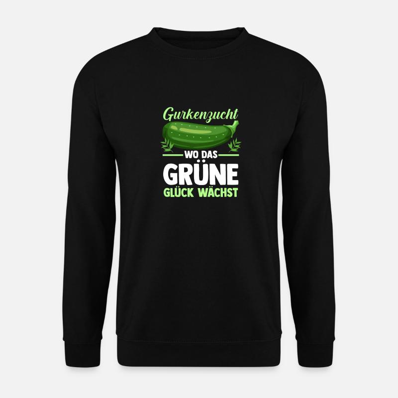 Gärtner Gurke Bauer Garten - Unisex Pullover - Schwarz