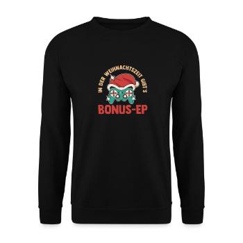 Père Noël Gaming Noël Noël - Sweat-shirt Unisexe - noir - Devant - Alina (178cm) & Michal (187cm)