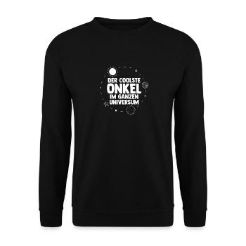Oncle - Sweat-shirt Unisexe - noir - Devant - Alina (178cm) & Michal (187cm)