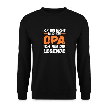 Grand-père Arrière-grand-père Arrière-grand-père - Sweat-shirt Unisexe - noir - Devant - Alina (178cm) & Michal (187cm)
