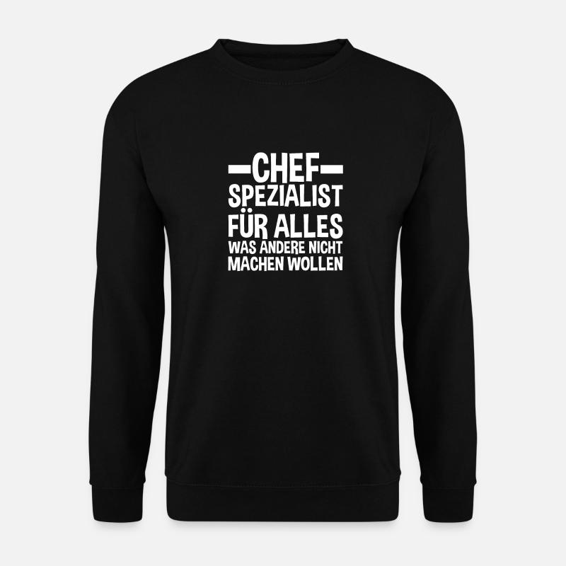 Teamleiter Chef Abschied - Unisex Pullover - Schwarz