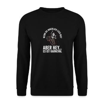 Costume de carnaval Carnaval - Sweat-shirt Unisexe - noir - Devant - Alina (178cm) & Michal (187cm)