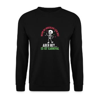Costume de carnaval Carnaval - Sweat-shirt Unisexe - noir - Devant - Alina (178cm) & Michal (187cm)
