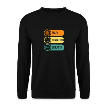 Hockey Players Hockey - Unisex Sweatshirt - black - Front - Alina (178cm) & Michal (187cm)