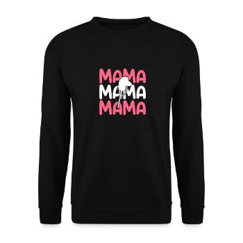 Hobby Cheval Maman Maman Hobby Horsing - Sweat-shirt Unisexe - noir - Devant - Alina (178cm) & Michal (187cm)