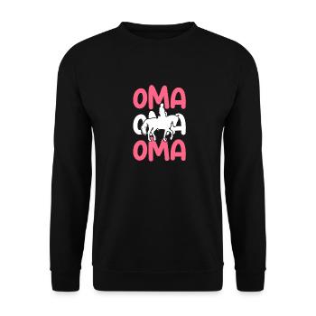 Monter à cheval - Sweat-shirt Unisexe - noir - Devant - Alina (178cm) & Michal (187cm)