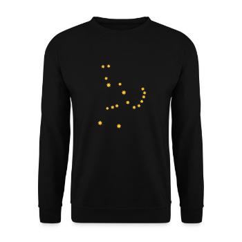 astronomy_orion - Unisex Pullover - Schwarz - Vorne - Alina (178cm) & Michal (187cm)