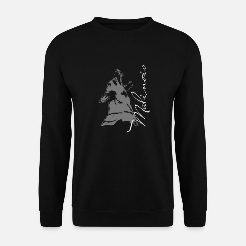 Kaffeetasse Malinois 1 - Unisex Pullover - Schwarz