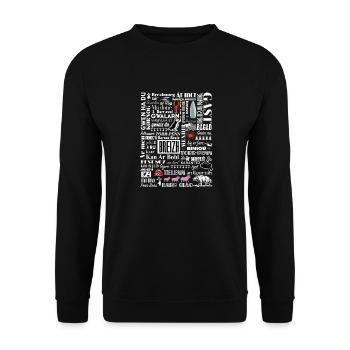 LES MOTS DE LA BRETAGNE - Breizh - BZH - 3 - Sweat-shirt Unisexe - noir - Devant - Alina (178cm) & Michal (187cm)