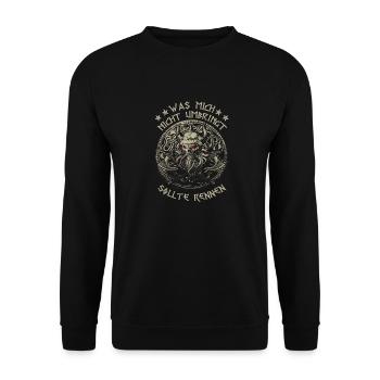 Renne! - Unisex Pullover - Schwarz - Vorne - Alina (178cm) & Michal (187cm)