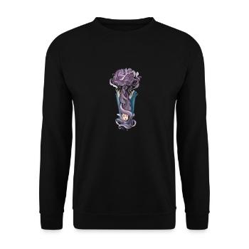 Mind Power - Unisex Sweatshirt - black - Front - Alina (178cm) & Michal (187cm)
