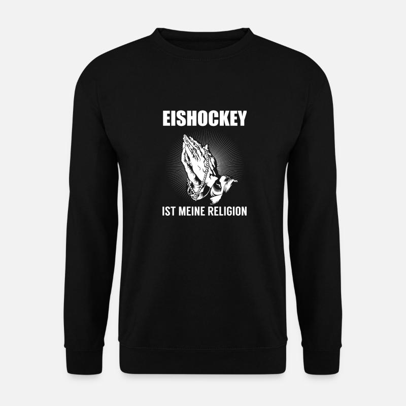 Eishockey - meine Religion - Unisex Pullover - Schwarz