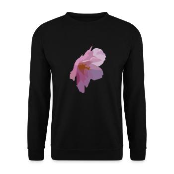 Blüten - Unisex Pullover - Schwarz - Vorne - Alina (178cm) & Michal (187cm)