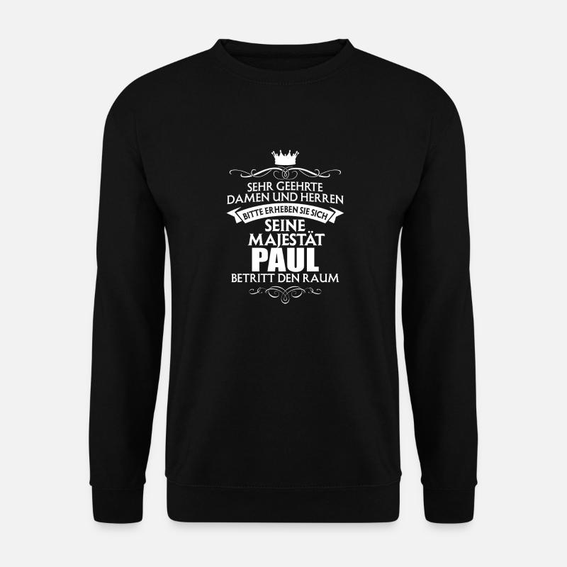 PAUL - Majestät - Unisex Pullover - Schwarz