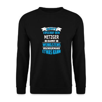 METZGER - Unisex Pullover - Schwarz - Vorne - Alina (178cm) & Michal (187cm)