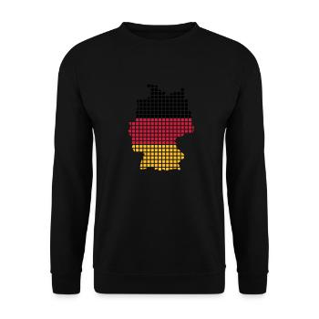 Germany - Unisex Sweatshirt - black - Front - Alina (178cm) & Michal (187cm)
