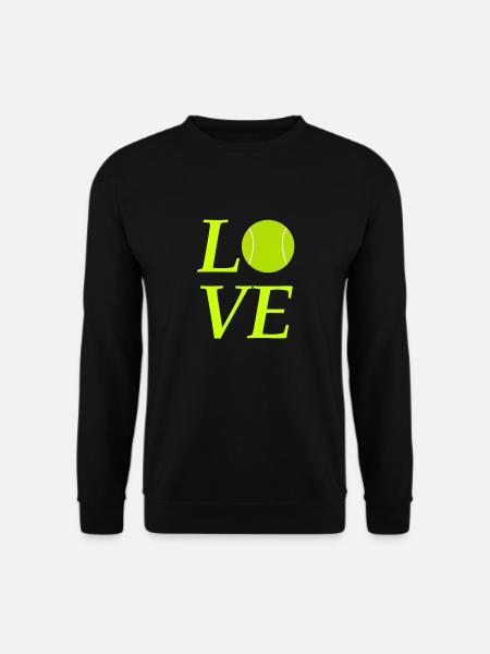 Love Tennis - Unisex Pullover - Schwarz