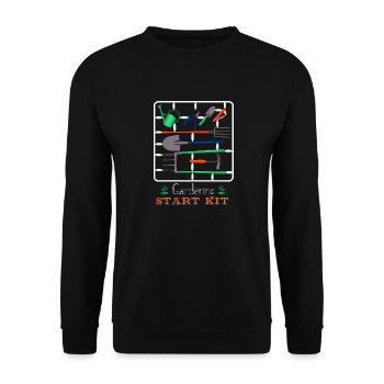 Gardening start kit - Sweat-shirt Unisexe - noir - Devant - Alina (178cm) & Michal (187cm)