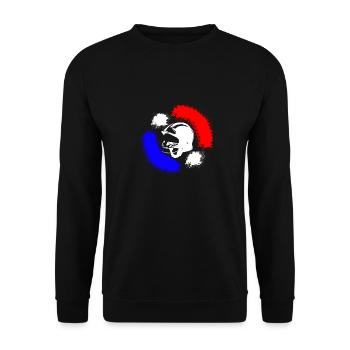 sapeur pompier de france - Sweat-shirt Unisexe - noir - Devant - Alina (178cm) & Michal (187cm)