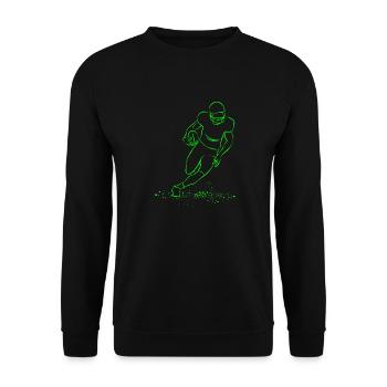 Football - Unisex Pullover - Schwarz - Vorne - Alina (178cm) & Michal (187cm)