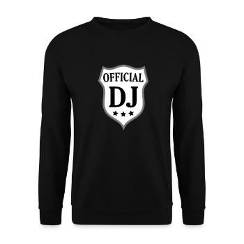 Official DJ * Disc Jockey dj discjockey - Unisex Pullover - Schwarz - Vorne - Alina (178cm) & Michal (187cm)