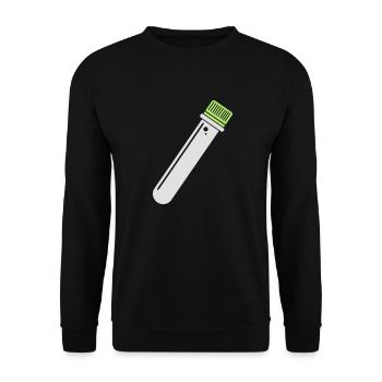 PETling 2farbig - geocaching Container - Unisex Pullover - Schwarz - Vorne - Alina (178cm) & Michal (187cm)