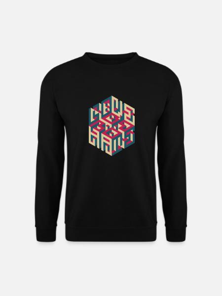 LOVE/HATE - Unisex Sweatshirt - black