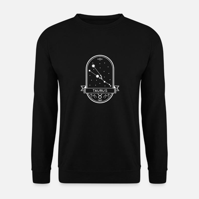 Taurus Stier Sternzeichen Sternbild Geschenk - Unisex Pullover - Schwarz