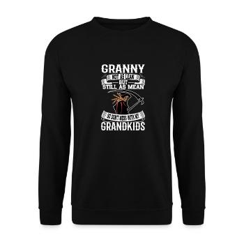 Granny - Unisex Sweatshirt - black - Front - Alina (178cm) & Michal (187cm)