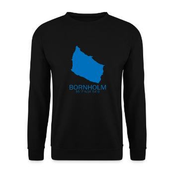 Bornholm cadeau Danemark disant Nord - Sweat-shirt Unisexe - noir - Devant - Alina (178cm) & Michal (187cm)