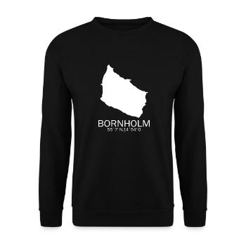 Bornholm cadeau Danemark disant Nord - Sweat-shirt Unisexe - noir - Devant - Alina (178cm) & Michal (187cm)
