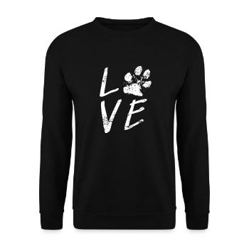 Animal lover - Unisex Sweatshirt - black - Front - Alina (178cm) & Michal (187cm)
