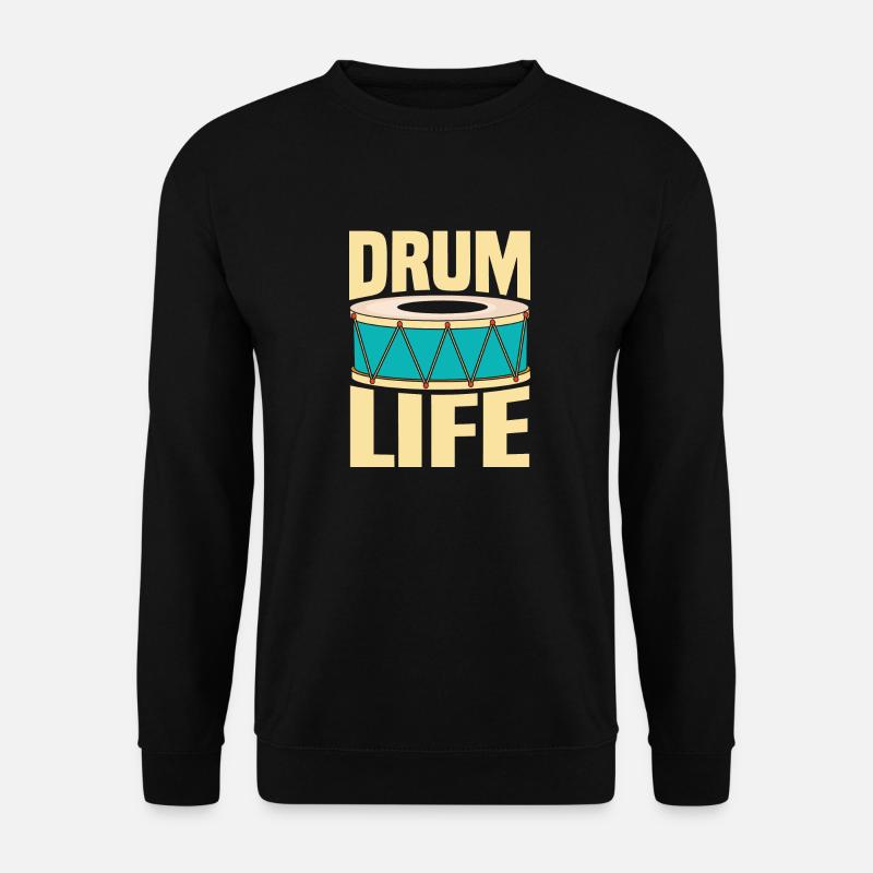 Drum-Leben - Unisex Pullover - Schwarz