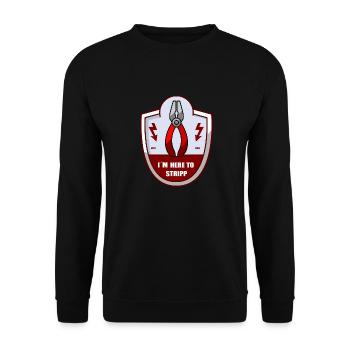 chemise d’électricien - Sweat-shirt Unisexe - noir - Devant - Alina (178cm) & Michal (187cm)