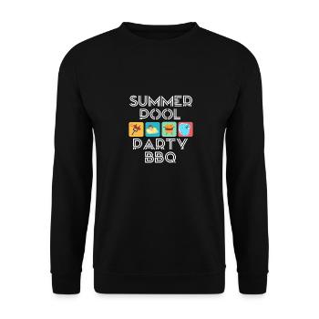 Summer - Unisex Sweatshirt - black - Front - Alina (178cm) & Michal (187cm)
