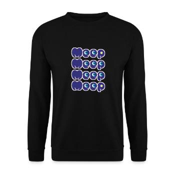 Meep Meep - Unisex Sweatshirt - black - Front - Alina (178cm) & Michal (187cm)