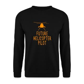 Hélicoptère Hélicoptère cool dire - Sweat-shirt Unisexe - noir - Devant - Alina (178cm) & Michal (187cm)