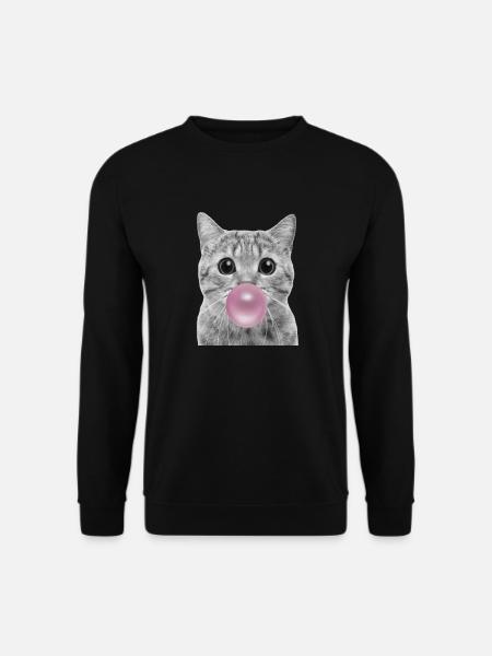 Bubble Cat - Unisex Sweatshirt - black