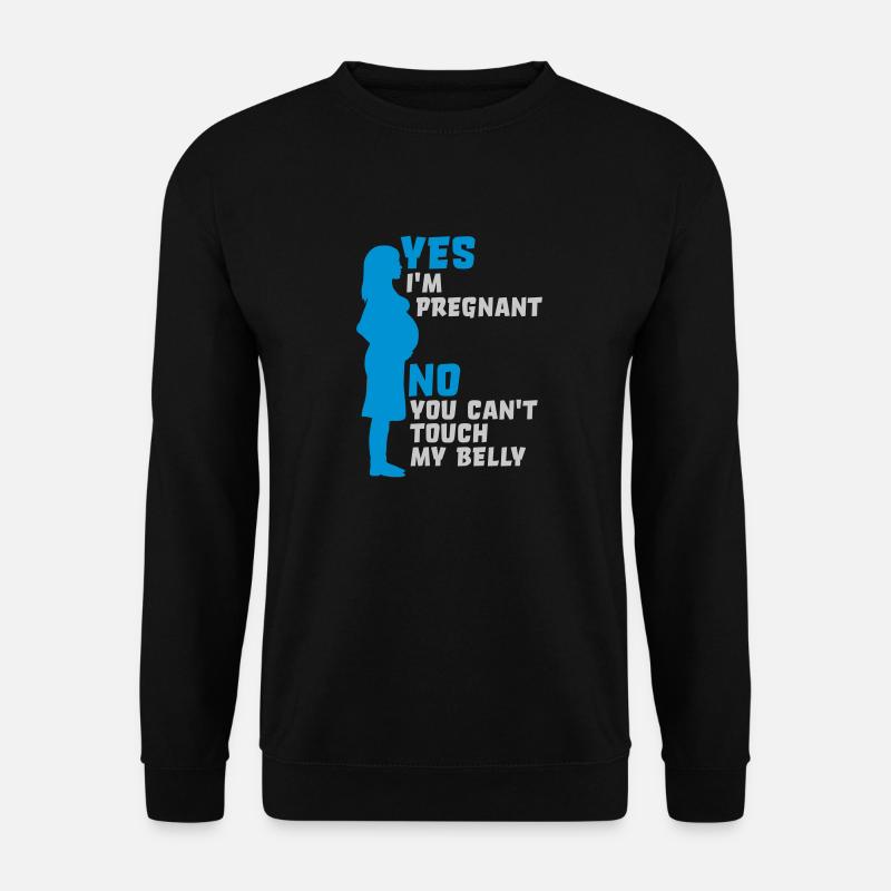 ne peut pas toucher mon - Sweat-shirt Unisexe - noir
