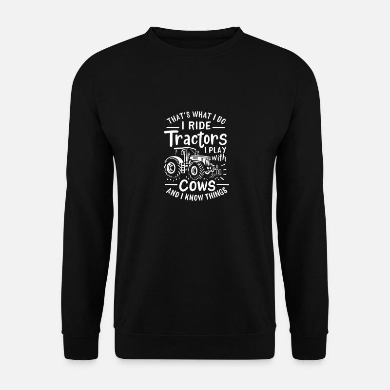 Farming and tractors - Unisex Sweatshirt - black