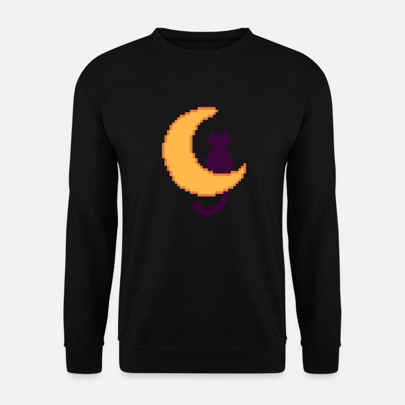 Katze - Mond - Unisex Pullover - Schwarz