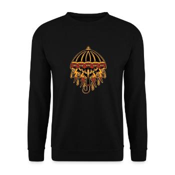 Old school traditional tattoo umbrella - Unisex Pullover - Schwarz - Vorne - Alina (178cm) & Michal (187cm)