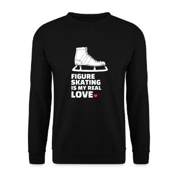 Figure skating - Unisex Sweatshirt - black - Front - Alina (178cm) & Michal (187cm)