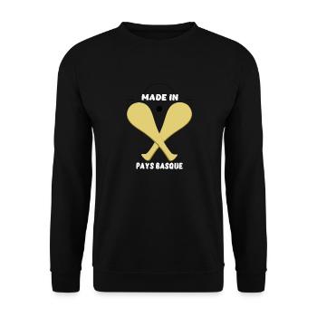 PALA DES BASKENLANDES - Unisex Pullover - Schwarz - Vorne - Alina (178cm) & Michal (187cm)
