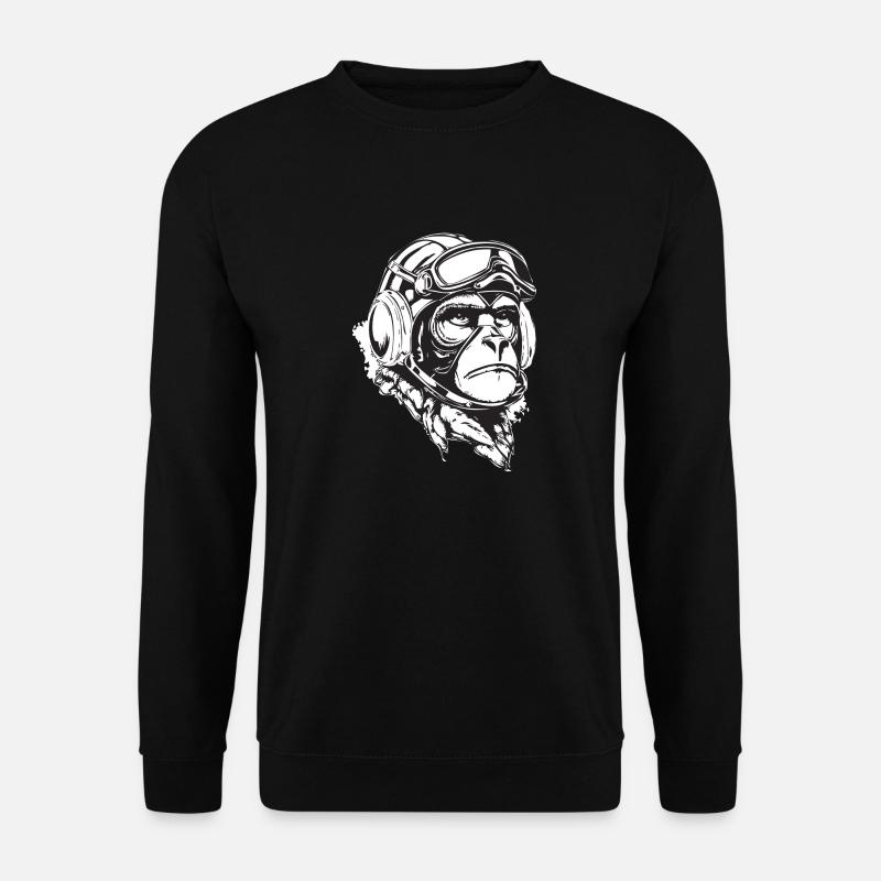 detailed gorilla - Unisex Sweatshirt - black