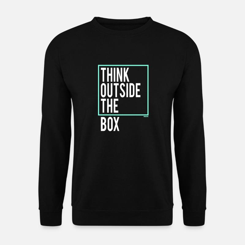 Think outside the Box - Unisex Sweatshirt - black