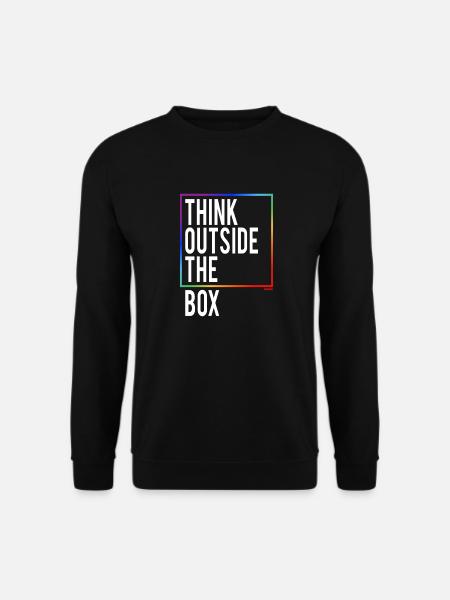 Think outside the Box - Unisex Sweatshirt - black