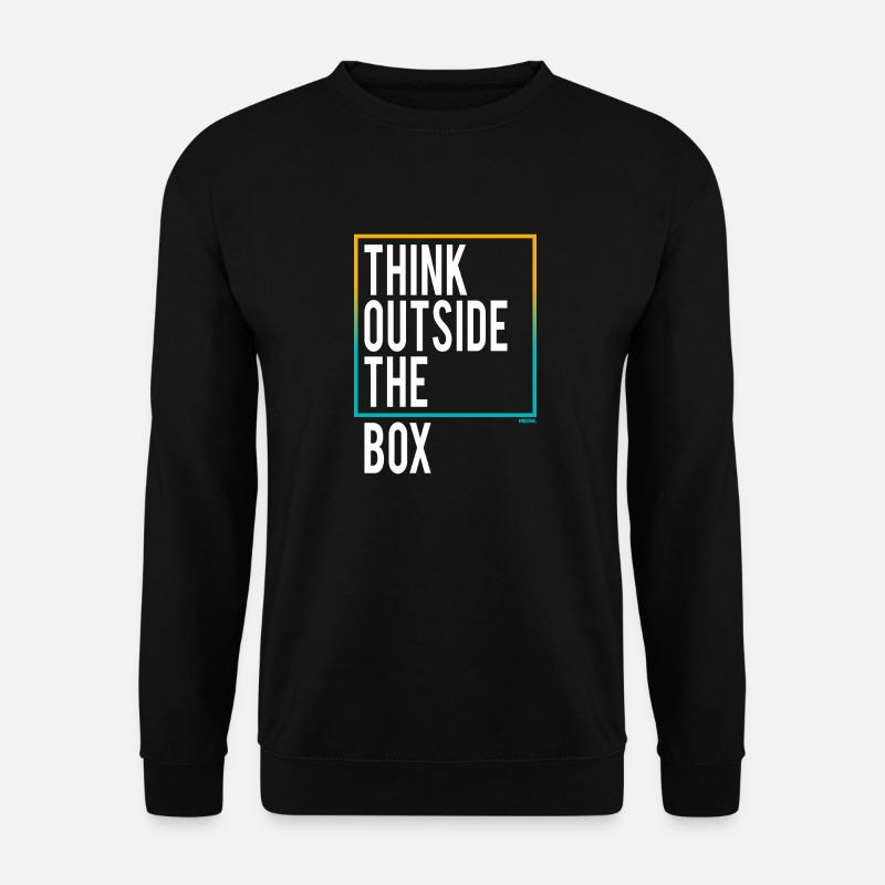 Think outside the Box - Unisex Pullover - Schwarz
