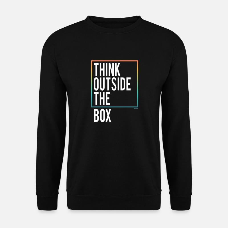 Think outside the Box - Unisex Sweatshirt - black
