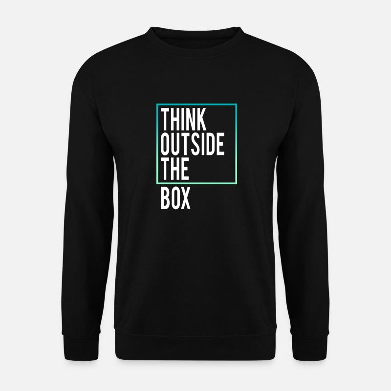 Think outside the Box - Unisex Sweatshirt - black